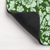 旧式な花のダマスク織 マウスパッド (コーナー)