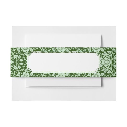 旧式な花のダマスク織 招待状ベリーバンド (正面例)