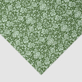 旧式な花のダマスク織 薄葉紙 (詳細)