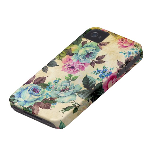 旧式な花の穹窖のiPhone 4 Case-Mate iPhoneケース (下部)