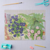 旧式な花カタログのティッシュペーパー17x23 薄葉紙 (クラフト)