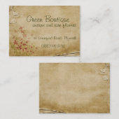 旧式な花 名刺 (正面/裏面)