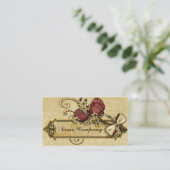 旧式な花 名刺 (スタンド正面)