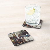 旧式な薬学のボトル コースター (右側)