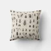 旧式な虫および昆虫の昆虫学 クッション (裏面)