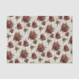 旧式な赤いバラの壁紙 薄葉紙