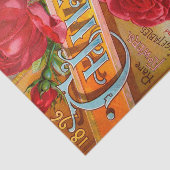 旧式な赤いバラカタログ10" X 15"ティッシュペーパー 薄葉紙 (詳細)