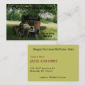 旧式な車の屑鉄ビジネス 名刺 (正面/裏面)