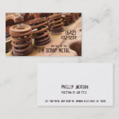 旧式な車エンジンの屑鉄ビジネス 名刺 (正面/裏面)