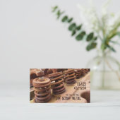 旧式な車エンジンの屑鉄ビジネス 名刺 (スタンド正面)