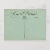 旧式な郵便はがきのヴィンテージのバレンタインデーの子供 シーズンポストカード (裏面)