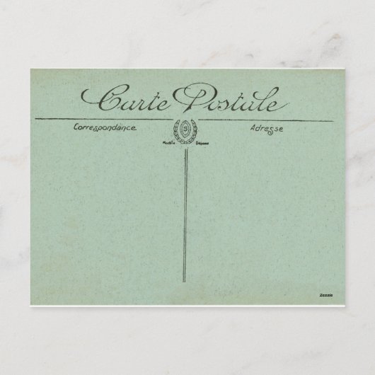 旧式な郵便はがきのヴィンテージのバレンタインデーの子供 シーズンポストカード (裏面)