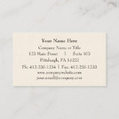 旧式な郵便はがきの名刺 名刺 (裏面)