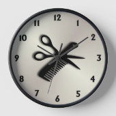 旧式な金ゴールドを切り、とかして下さい 壁時計 (正面)