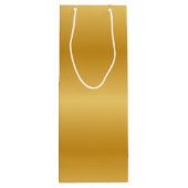 旧式な金属金ゴールド ワインギフトバッグ (裏面)