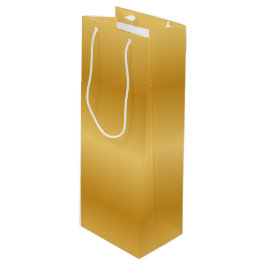 旧式な金属金ゴールド ワインギフトバッグ