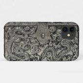 旧式な銀製のドラゴンのiphone 5の場合 Case-Mate iPhoneケース (裏面(横))