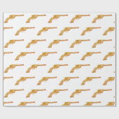 旧式な銃 ラッピングペーパー (フラット)