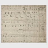 旧式な音楽シートのスタイル1の包装紙ロール ラッピングペーパー (フラット)