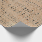 旧式な音楽シートのスタイル10の包装紙ロール ラッピングペーパー (角)