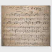 旧式な音楽シートのスタイル5の包装紙ロール ラッピングペーパー (フラット)