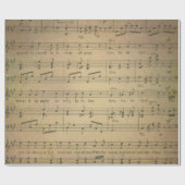 旧式な音楽シートのスタイル6の包装紙ロール ラッピングペーパー (フラット)