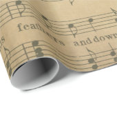 旧式な音楽シートのスタイル6の包装紙ロール ラッピングペーパー (ロールコーナー)