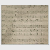 旧式な音楽シートのスタイル8の包装紙ロール ラッピングペーパー (フラット)