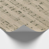 旧式な音楽シートのスタイル8の包装紙ロール ラッピングペーパー (角)