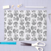 旧式な頭脳の図表のイラストレーションのヴィンテージ 薄葉紙 (クラフト)