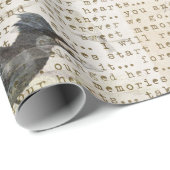 旧式な鳥および新聞包装紙ロール ラッピングペーパー (ロールコーナー)