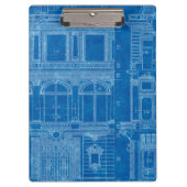 旧式な"感じの青い"建築家はクリップボードを計画します クリップボード (正面)