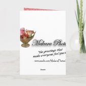 旧式なCookstoveの感謝-大事な行事をカスタマイズ サンキューカード (裏面)