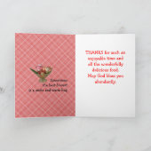 旧式なCookstoveの感謝-大事な行事をカスタマイズ サンキューカード (内部)