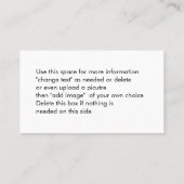 旧式なTrikeはカードカスタマイズ 名刺 (裏面)