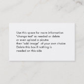 旧式なTrikeはカードカスタマイズ 名刺 (裏面)