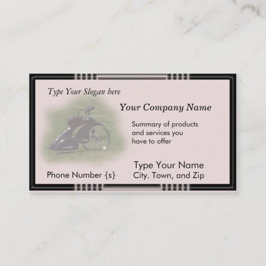 旧式なTrikeはカードカスタマイズ 名刺 (正面)