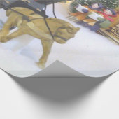 "旧式のクリスマスの村"の包装紙 ラッピングペーパー (角)