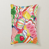 旧式のクリスマスキャンデーの枕 アクセントクッション (正面(垂直))