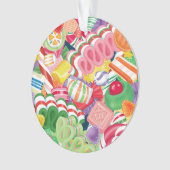 旧式のクリスマスキャンデー オーナメント (正面)