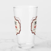 旧式のクリスマスビールガラス タンブラーグラス (左)