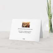 旧式のクリスマス夕食カード シーズンカード (裏面)