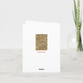 旧式のクリスマス シーズンカード (裏面)