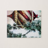 旧式のクリスマス ジグソーパズル (横)