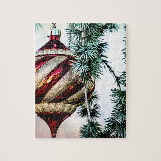旧式のクリスマス ジグソーパズル (縦)