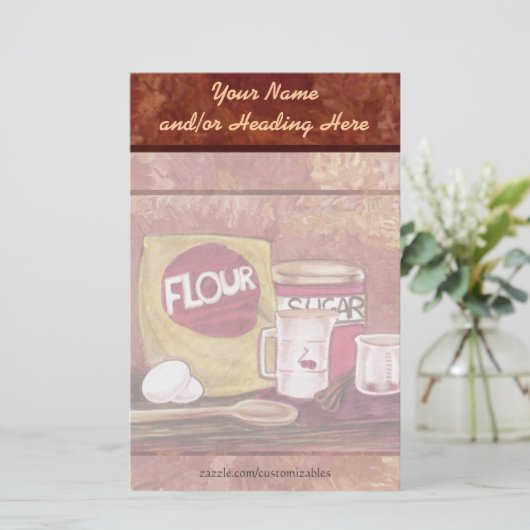 旧式のシェフの文房具 便箋 (スタンド正面)