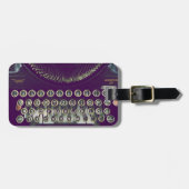 旧式のタイプライター ラゲッジタグ (正面横)