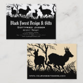 旧式のドイツのスタイルの名刺-シカ 名刺 (正面/裏面)