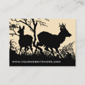 旧式のドイツのスタイルの名刺-シカ 名刺 (裏面)