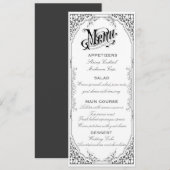 旧式のビクトリアンなメニュー メニュー (正面/裏面)